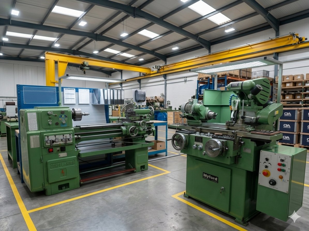 Torn Gonell-Kidd i rectificadora Myford